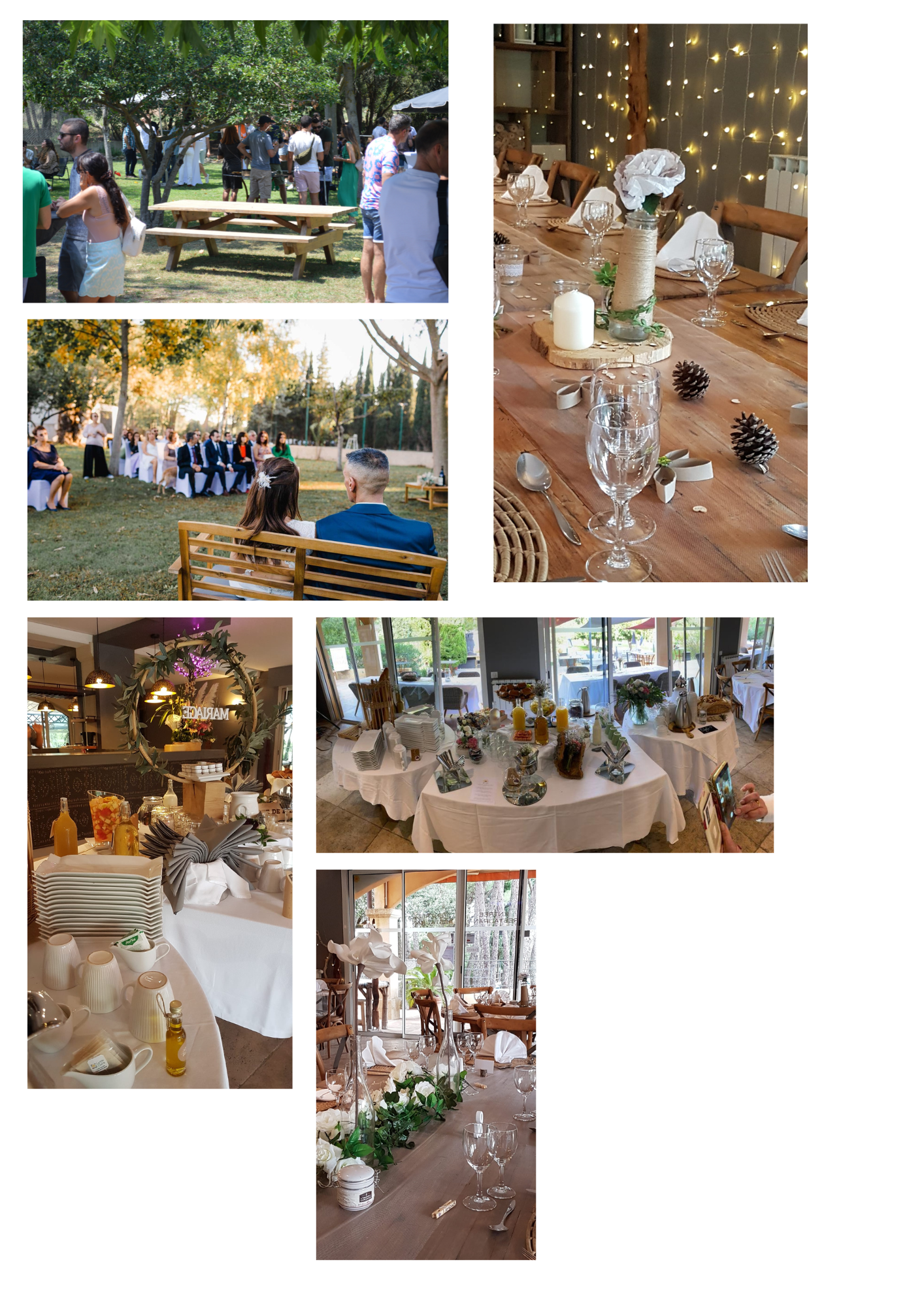 Cérémonie de mariage dans le jardin